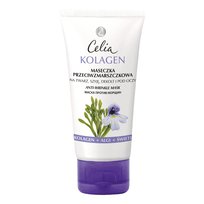 Celia, Kolagen, maseczka przeciw zmarszczkom na twarz, szyję, dekolt i pod oczy, 60 ml Celia