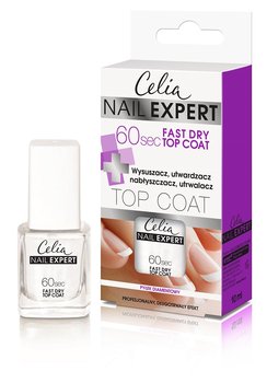 Celia, Nail Expert, wysuszacz, utwardzacz, nabłyszczacz, utrwalacz 60s Fast Dry Top Coat, 10 ml - Celia