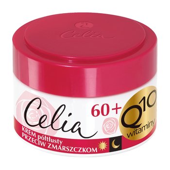 Celia, Q10 Witaminy 60+, krem półtłusty przeciw zmarszczkom na dzień i noc, 50 ml - Celia