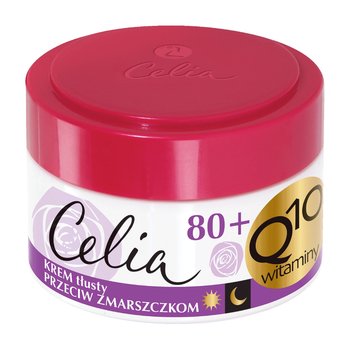 Celia, Q10 Witaminy 80+, krem tłusty przeciw zmarszczkom na dzień i noc, 50 ml - Celia