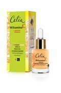 Celia, Witamina C, wygładzające serum przeciwzmarszczkowe 45+ na dzień i noc, 15 ml - Celia