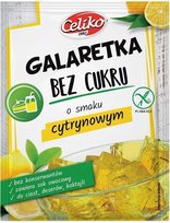 Celiko, galaretka cytrynowa bez dodatku cukru, 14 g Celiko
