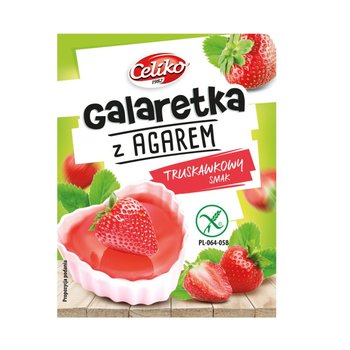 Celiko, galaretka z agarem truskawkowa bez glutenu, 45 g - Celiko