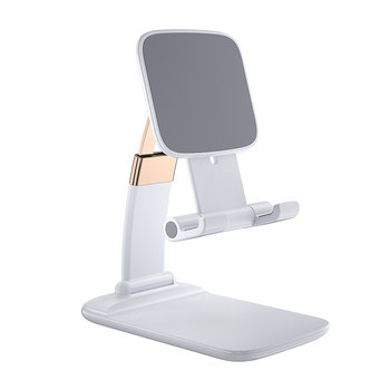 Cell Phone Stand for Desk, Adjustable Phone Holder for Desk Compatible with Most of the Cell Phones, Tablets, or Switch, such as iPhone 13 Pro Max,iPad Mini Air,Samsung, LG,Sony,One Plus-White - other