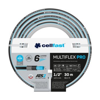 Cellfast, Wąż ogrodowy 6 warstwowy MULTIFLEX ATSV TM 1/2" (12,5 mm) 30 mb , 13-801 - Cellfast