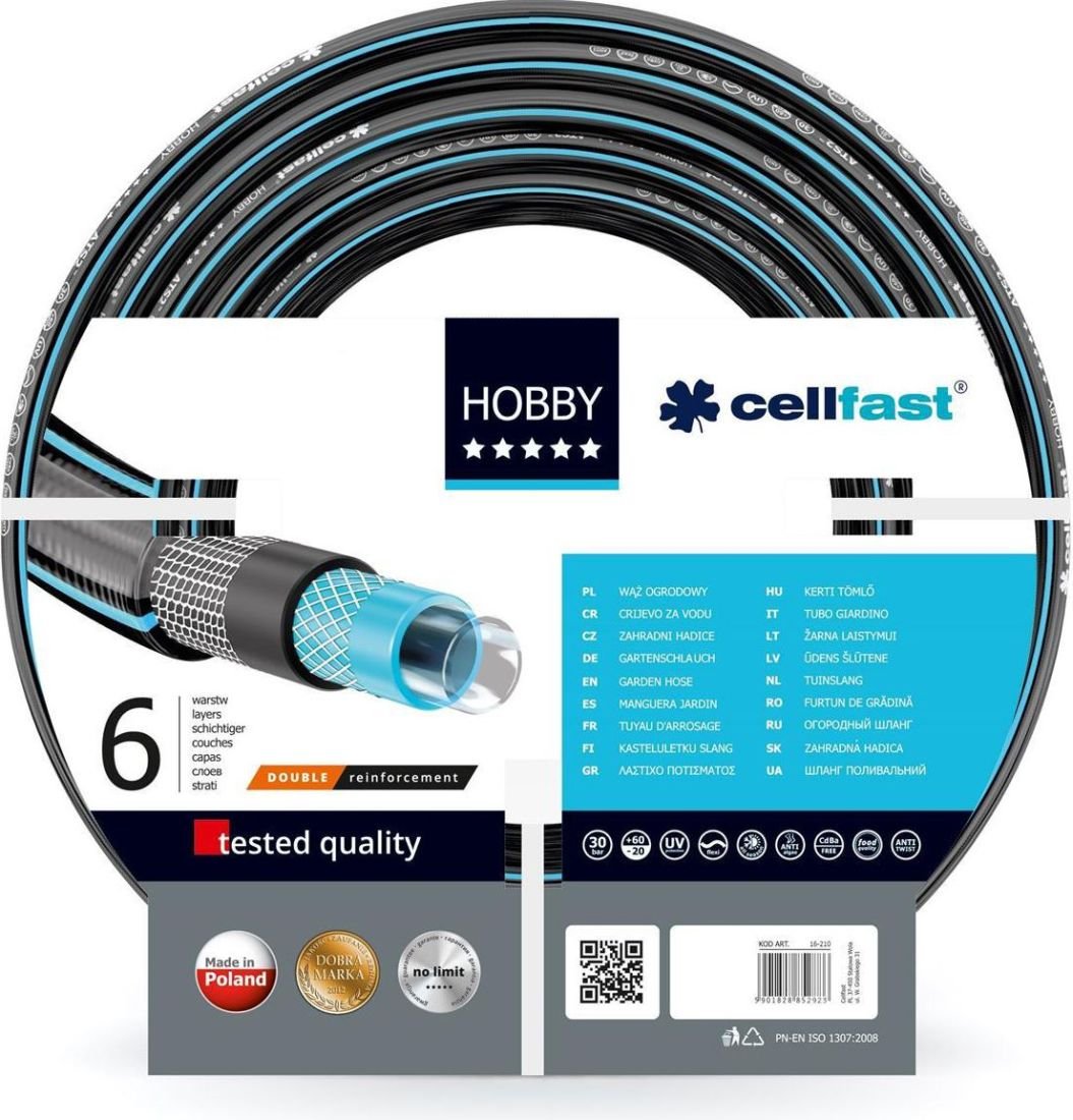 Cellfast, Wąż Ogrodowy Hobby Ats Fi=1/2' Dł.60M Szpula, CF16295S