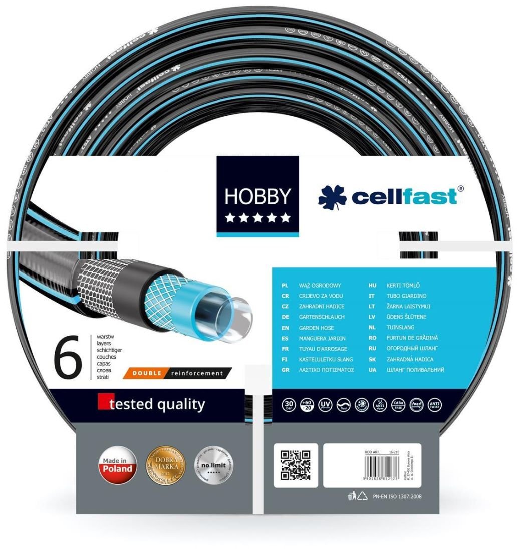 Cellfast, Wąż Ogrodowy Hobby Ats Fi=3/4' Dł.45M Szpula, CF16296S