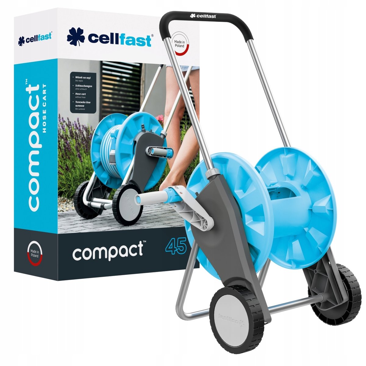 Cellfast Wózek na wąż Compact 1/2' 45m