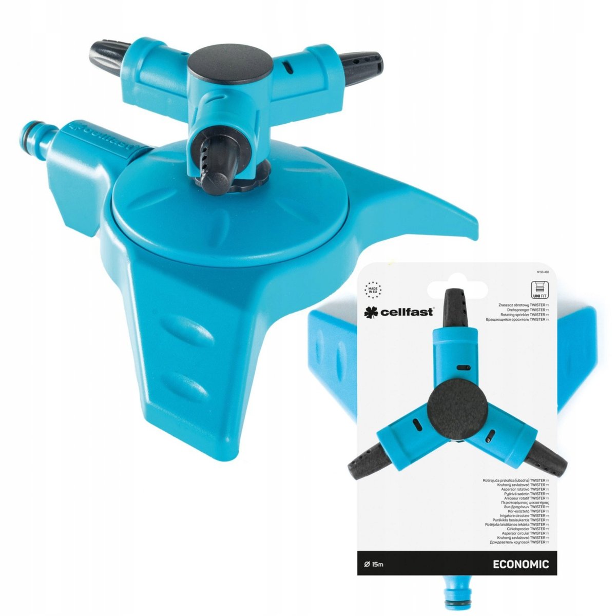 Cellfast, Zraszacz Obrotowy Twister Tt Luzem, CF51460