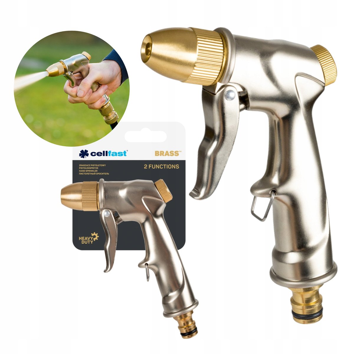 Cellfast Zraszacz pistoletowy BRASS 52-900