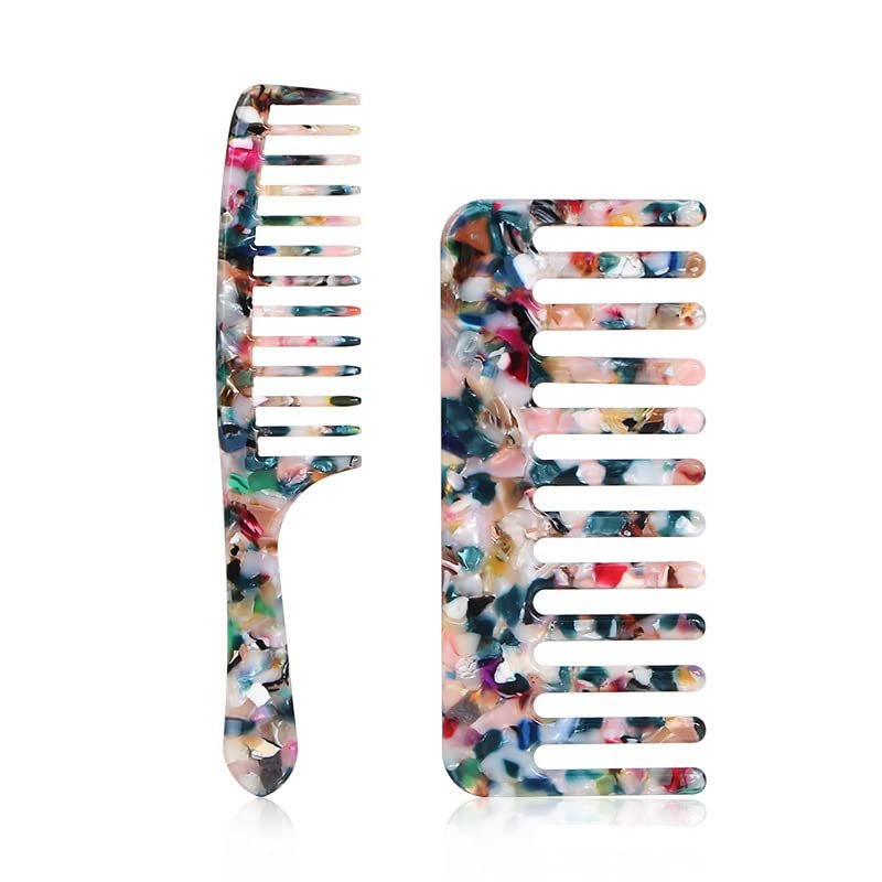 Cellulose Acetate Round Tooth Comb Wide Comb Wide Tooth Comb Wet Hair ...