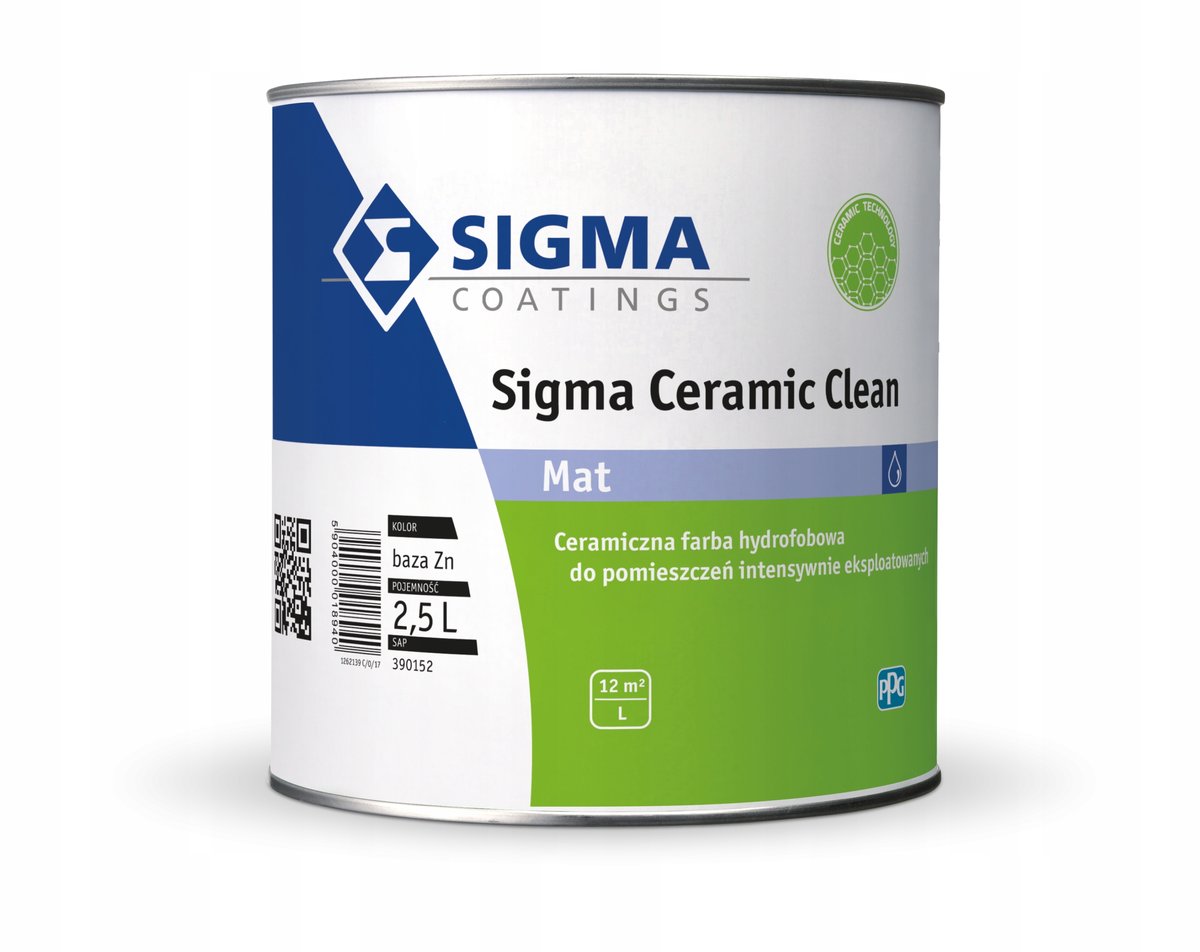 Zdjęcia - Farba / emalia PPG Ceramiczna Farba Sigma Ceramic Clean 2.5L Ln 