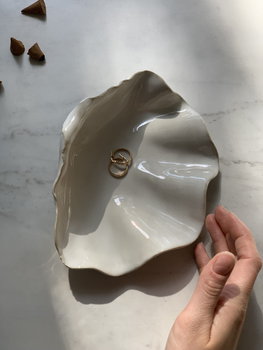 Ceramiczna Muszla Pearl White - Maison Fragile