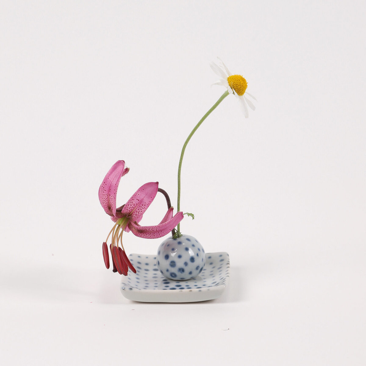 Zdjęcia - Wazon Ceramiczna Podstawka Do Aranżacji Kwiatowych Kusama