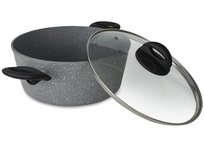 Ceramiczny garnek do gotowania z powłoką Stonite 24 cm 3,5 L + pokrywka