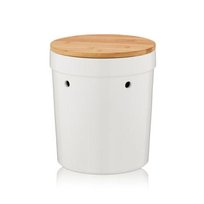 Ceramiczny pojemnik na ziemniaki z bambusową pokrywą Kela Salena 20 x 23 cm