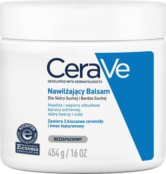 CeraVe, balsam nawilżający do twarzy i ciała z ceramidami, 454 g - CeraVe