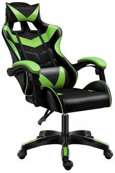CERLO Fotel obrotowy gamingowy FOX-1 zielono-czarny - CERLO