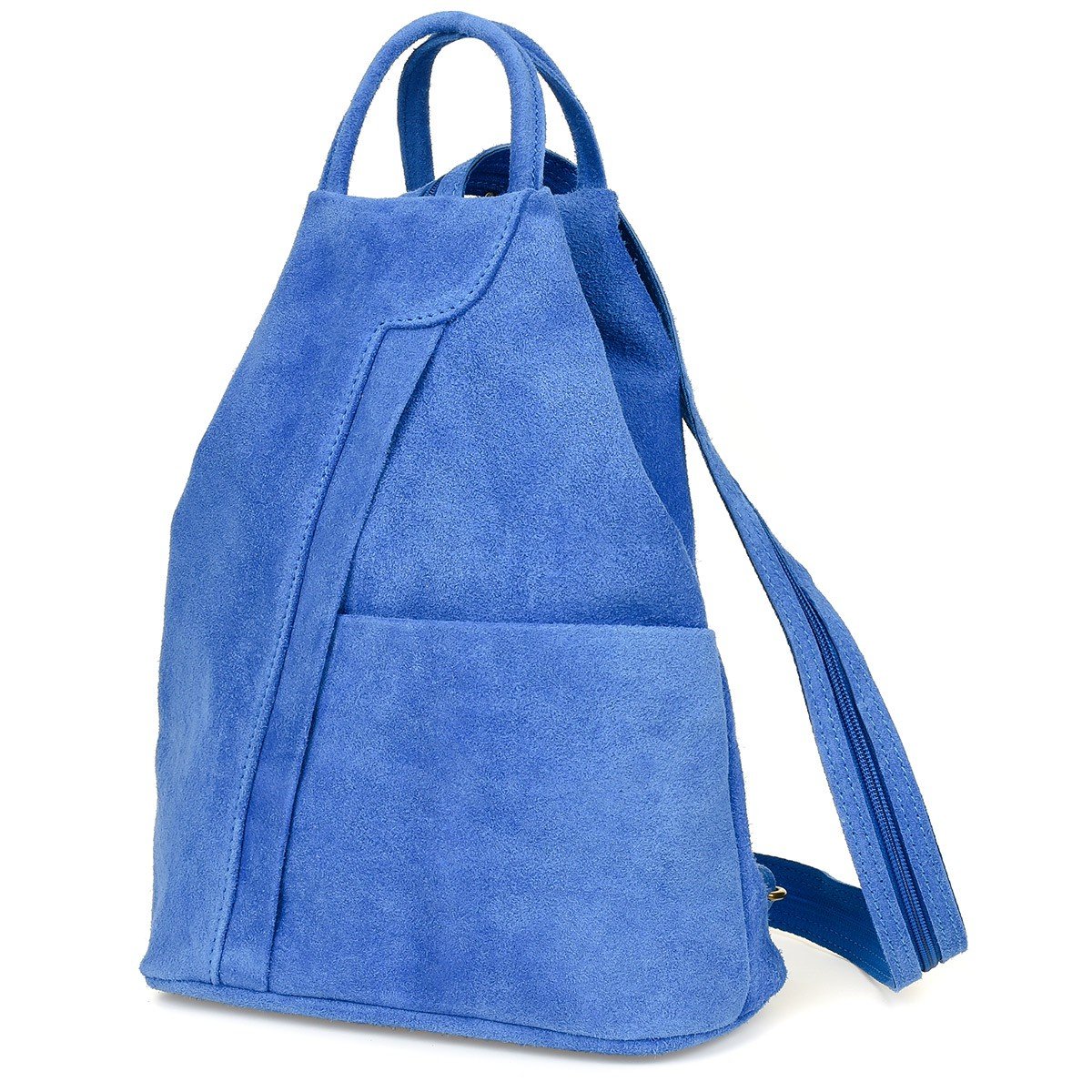 Фото - Жіноча сумка Vera Pelle Chabrowy  włoski Plecak Skórzany damski mały T53 niebieski 