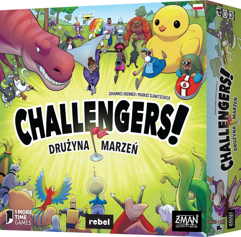 Gra planszowa Challengers! Drużyna marzeń | Piętaszek oraz Ganges: Karty i karma | dostawa do sklepu 0 zł