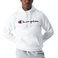 Champion bluza męska z kapturem Hooded Sweatshirt 220253.WW001 L biały Champion