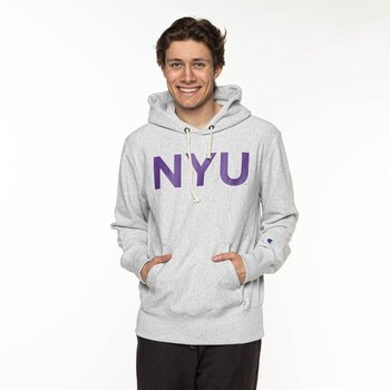 Champion Hooded Sweatshirt GREY NYU - M - Champion