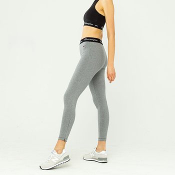 Champion Wmns Script Logo Waist Zip Detail Leggings Grey - M - Champion