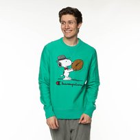 CHAMPION X Peanuts Crewneck Sweatshirt PARAKEET GREEN - S Champion