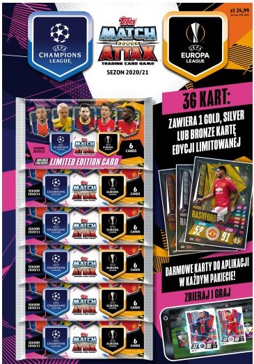 Champions League UEFA Match Attax Multipack Saszetki z