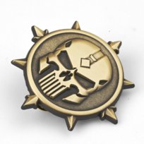 Chaos Marine | 5 cm | Metal | Przypinka | Warhammer 40k Inna marka