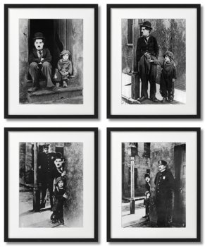 Charlie Chaplin Brzdąc, Plakaty Czarno-Białe - DEKORAMA