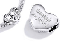 Charms do Pandora Dziękuje że Jesteś Zawieszka Charms GRAWER Srebro 925 Charmsy Trusky Trusky