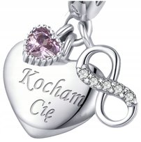 Charms do Pandora KOCHAM CIĘ Serce Charms Srebro 925 Grawer Charmsy MODA TRUSKY