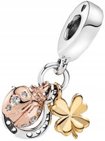 Charms do Pandora Szczęście Charmsy Zawieszka Charms Koniczynka Charms Moda Trusky