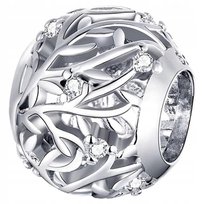 Charms do Pandora Zawieszka Charms Gałązki Cyrkonie Charmsy Trusky