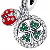 Charms do Pandora Zawieszka Charms Koniczynka Biedronka Charmsy Trusky