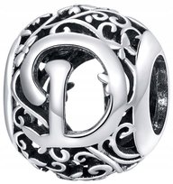 Charms do Pandora Zawieszka Charms Litera D Charmsy Trusky