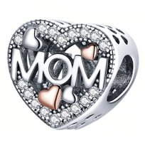Charms do Pandora Zawieszka Charms Serce Mom Dla Mamy Srebro 925 Charmsy Trusky Trusky