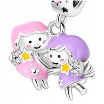 Charms do Pandora Zawieszka Charms Znak Zodiaku Bliźnięta Charmsy Trusky