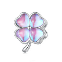Charms Fioletowa Koniczynka Srebro 925 Trusky