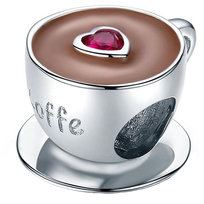 CHARMS KAWA srebro 925 zawieszka koralik S925 WatchMe
