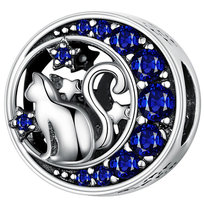 CHARMS KOT srebro 925 zawieszka koralik WatchMe