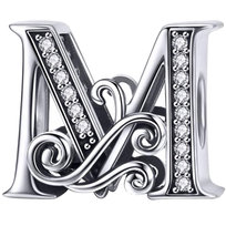 CHARMS LITERKA M srebro pr 925 zawieszka koralik S925 WatchMe