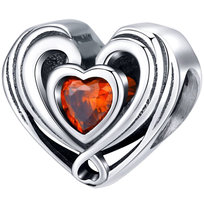 CHARMS srebrne SERCE srebro 925 koralik WatchMe