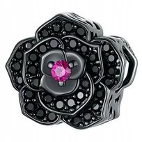 Charms Zawieszka Charms Ażurowa Czarna Róża Charmsy Trusky Trusky