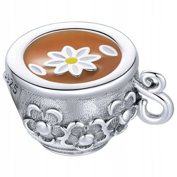 Charms Zawieszka Charms Kawa Filiżanka Kwiatki Charmsy Trusky - Trusky