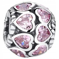 Charms Zawieszka Charms Różowe Serca Charmsy Trusky