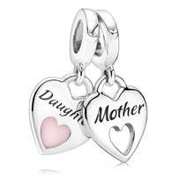 Charms Zawieszka SREBRO 925 koralik 2w1 Matka i Córka Mother Daughter