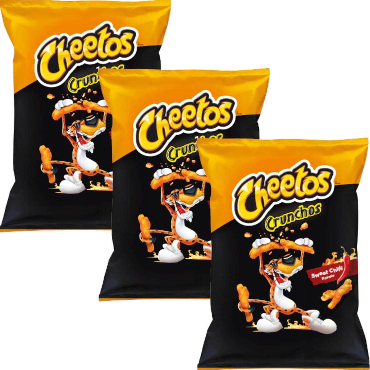 Cheetos, chrupki kukurydziane Crunchos Sweet Chilli, 3 x 160g Cheetos