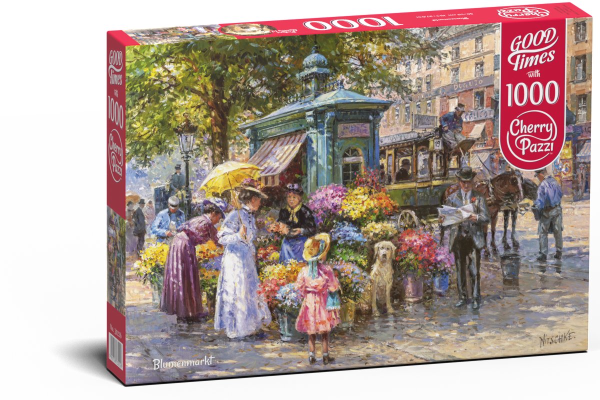 Cherry Pazzi Puzzle Blumenmarkt Cherry Pazzi Sklep Empik Com